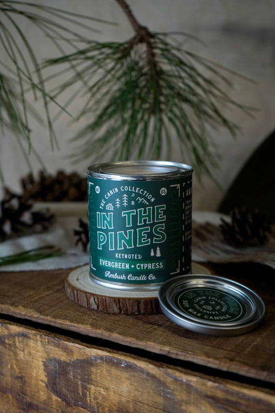 Ambush Candle Co. - In The Pines | Evergreen + Cypress 8oz Soy Candle