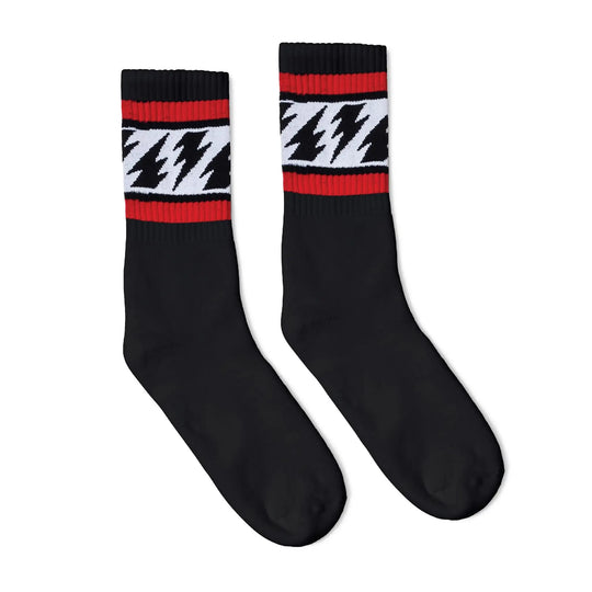 Mike Vallely Crew Black (w/LightningBolt): S/M