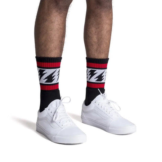 Mike Vallely Crew Black (w/LightningBolt): S/M