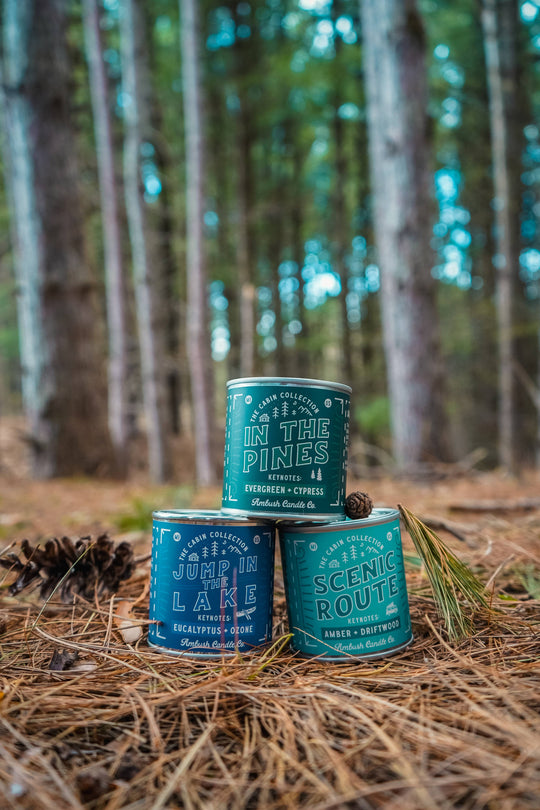 Ambush Candle Co. - In The Pines | Evergreen + Cypress 8oz Soy Candle