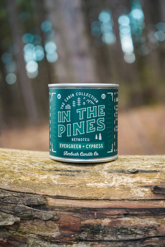 Ambush Candle Co. - In The Pines | Evergreen + Cypress 8oz Soy Candle