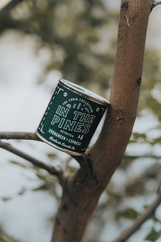 Ambush Candle Co. - In The Pines | Evergreen + Cypress 8oz Soy Candle