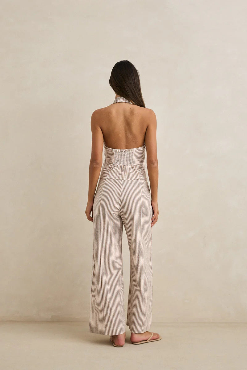 Louise Tie Front Halter Top