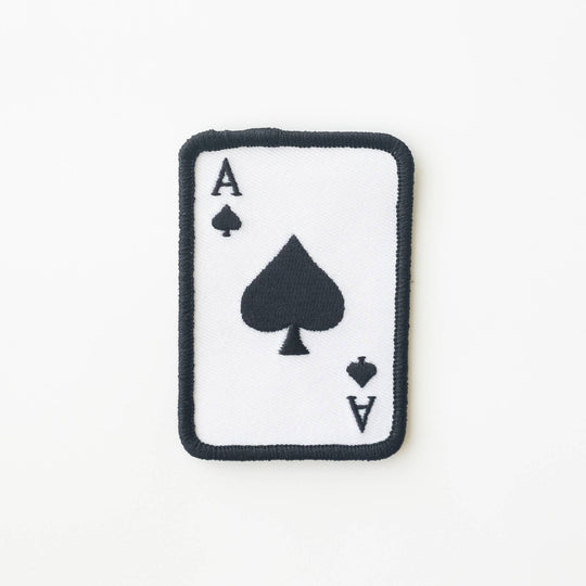 Union Made - Ace of Spades Embroidered Iron on Patch