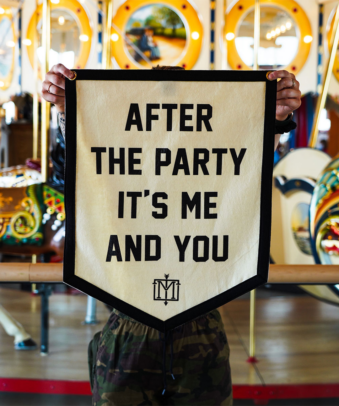 Oxford Pennant - After The Party It's Me and You Camp Flag • The Menzingers x Oxford Pennant