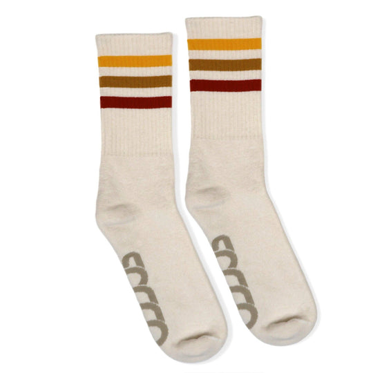 Sunset Stripes: Natural / Crew / L/XL