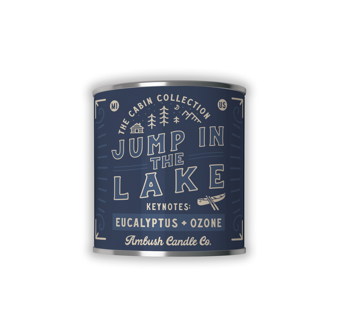 Ambush Candle Co. - Jump In The Lake | Eucalyptus + Ozone 8oz Soy Candle