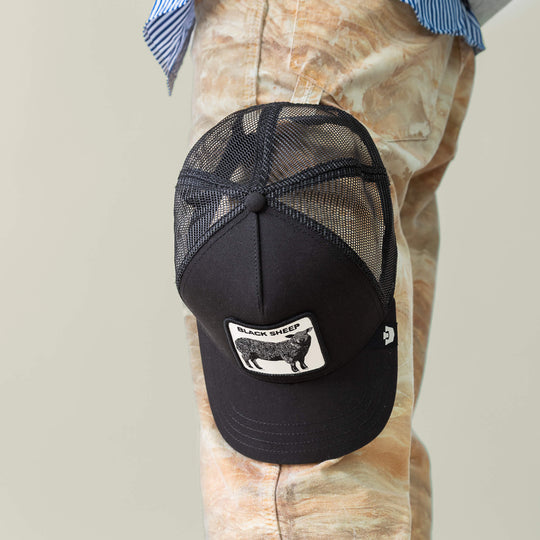 Goorin Bros Black Sheep Trucker in Void, back