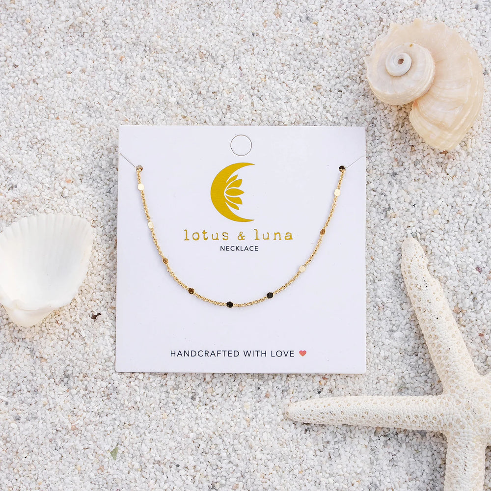 Circles in the Sand Metal Chain Necklace