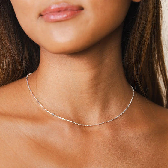 Circles in the Sand Metal Chain Necklace