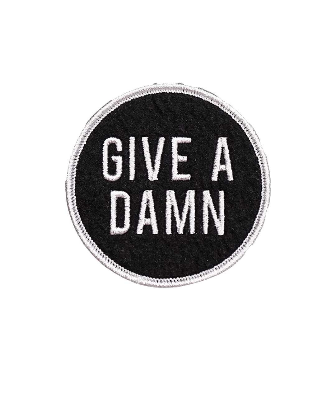 Give A Damn Embroidered Patch