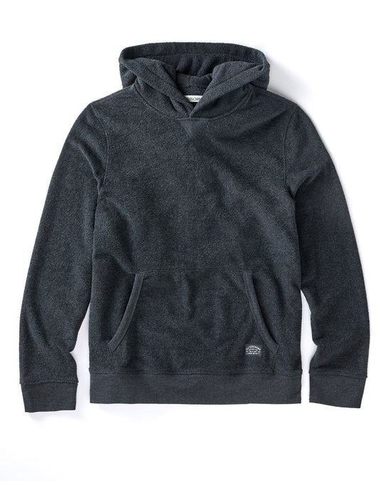 Outerknown Hightide Pullover Hoodie in Heather Black
