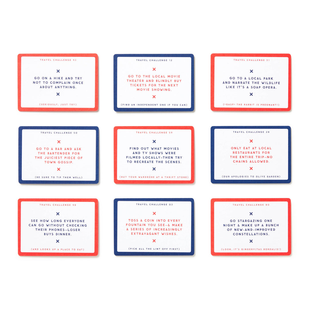 Brass Monkey Challenge Accepted Travel Tasks Card Deck