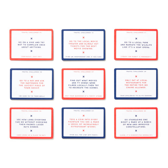 Brass Monkey Challenge Accepted Travel Tasks Card Deck