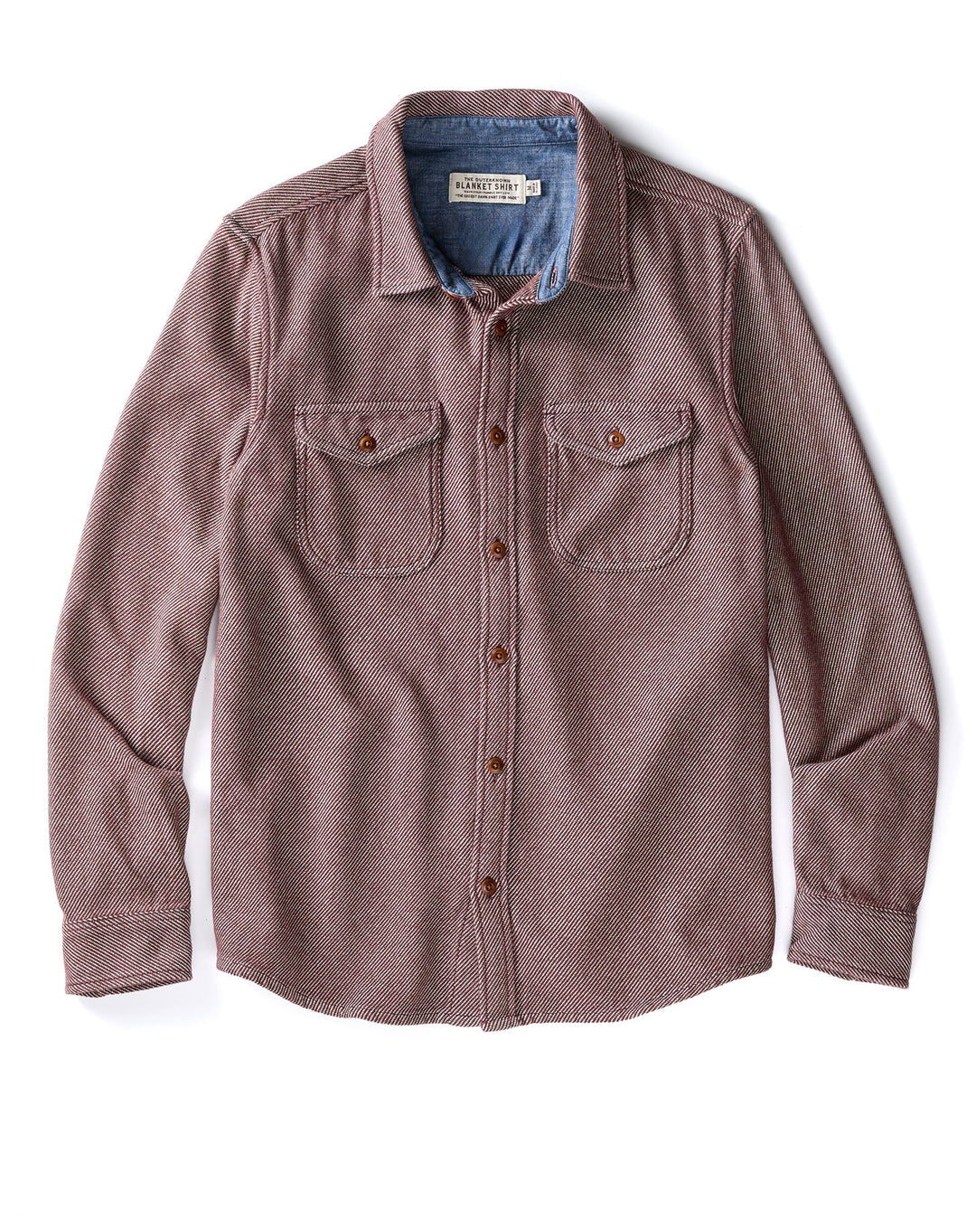 Outerknown Blanket Shirt in Cola Dual-Toned, view 1