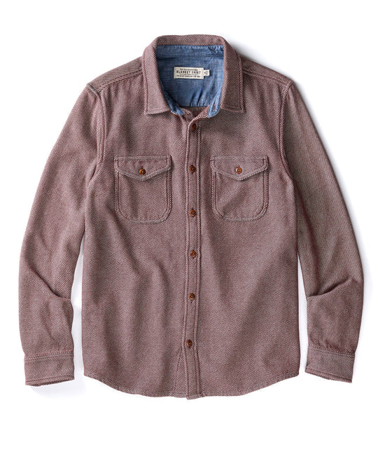 Outerknown Blanket Shirt in Cola Dual-Toned, view 1