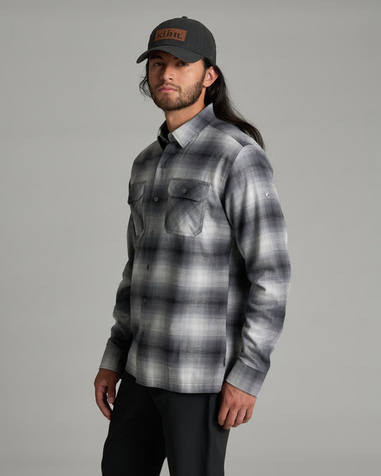 KUHL Dillingr Flannel LS in Wind Gust, side