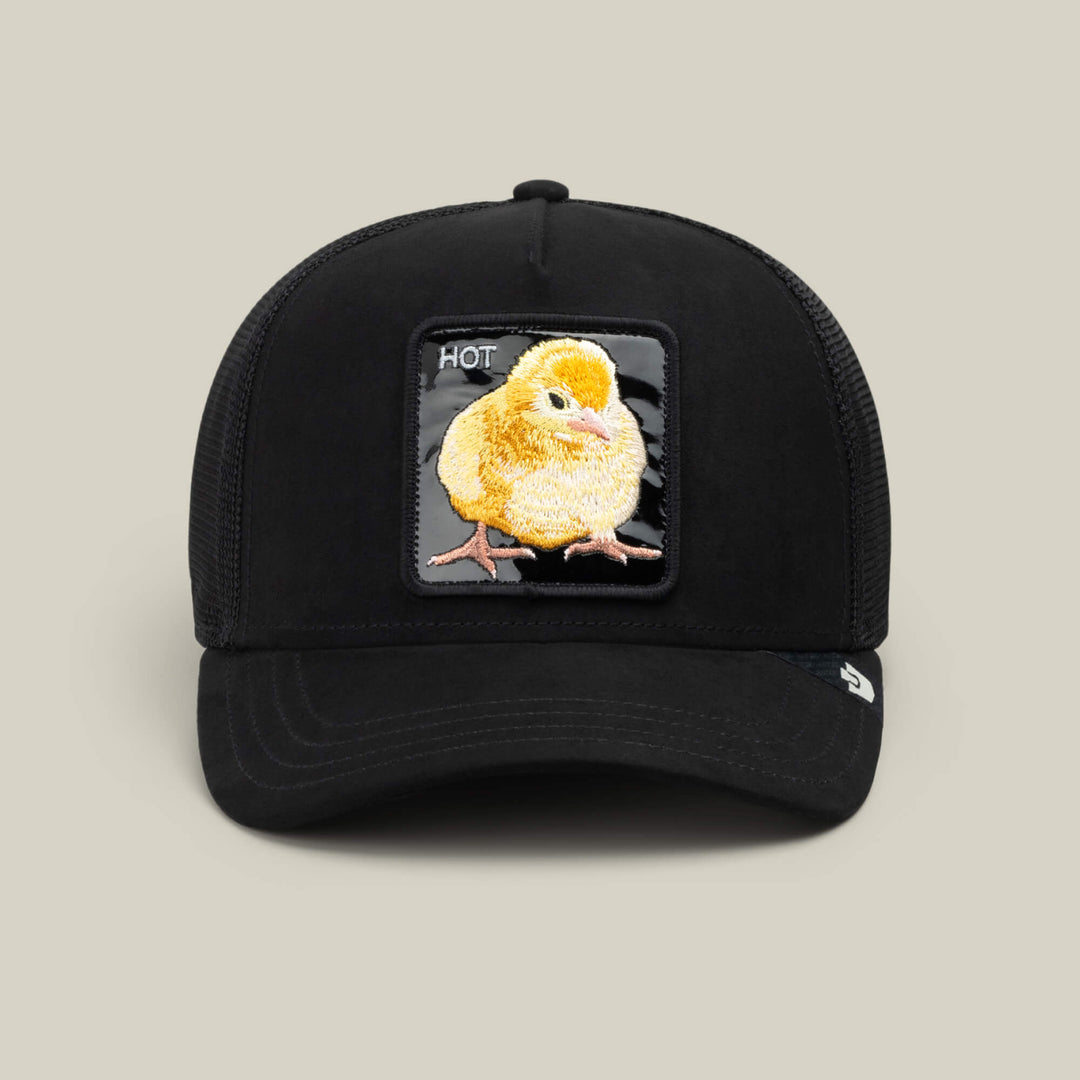 Goorin Bros Black Out Chick trucker hat in Void, front