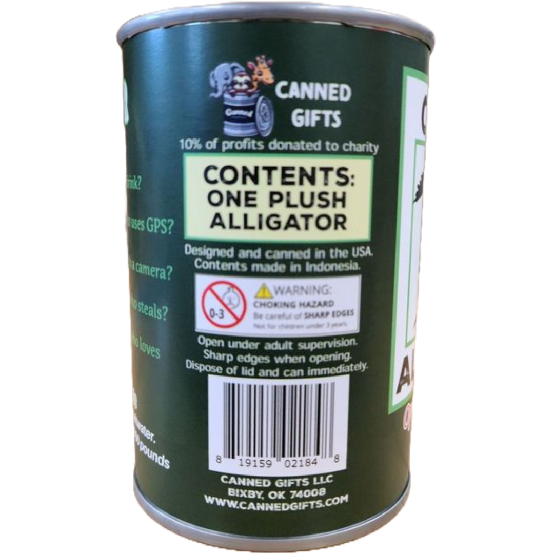 Canned Rex the Alligator