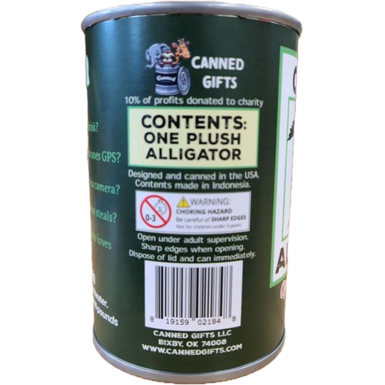 Canned Rex the Alligator