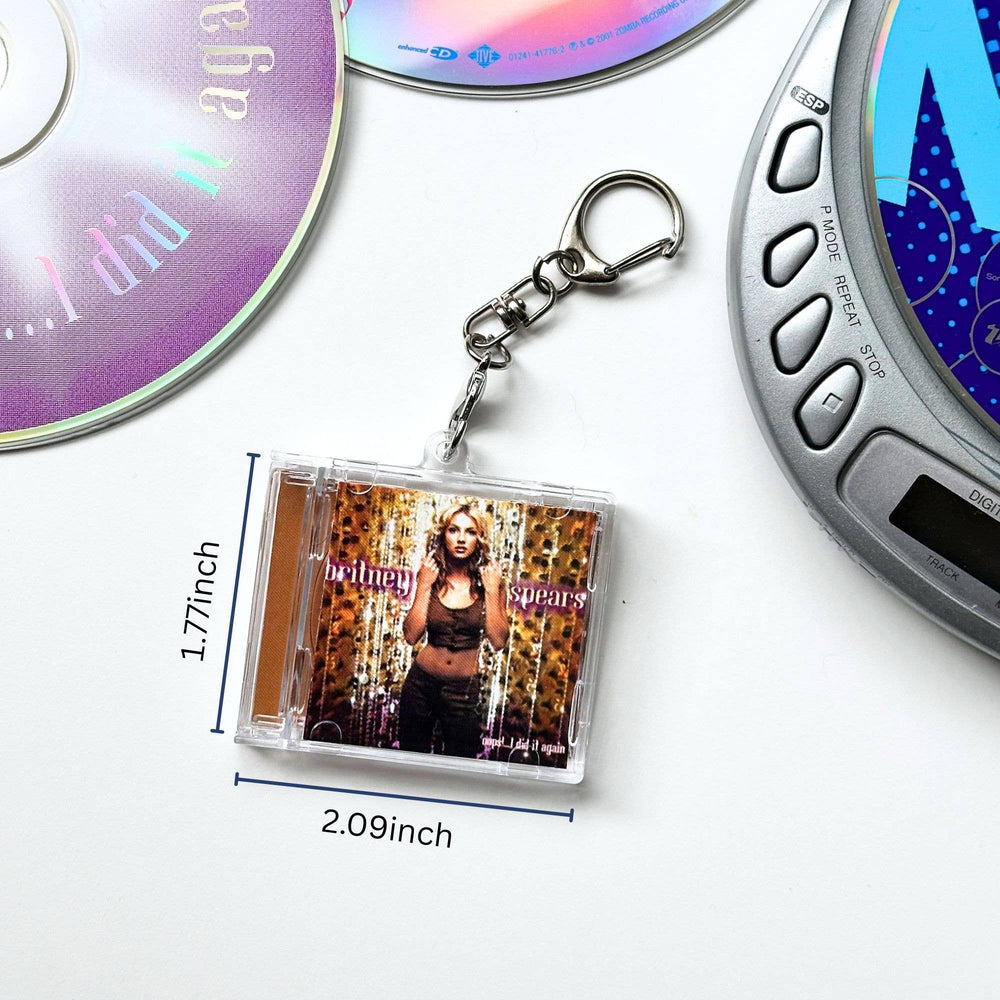 'Hit Clips' Mini CD Case Keychain - Britney Oops