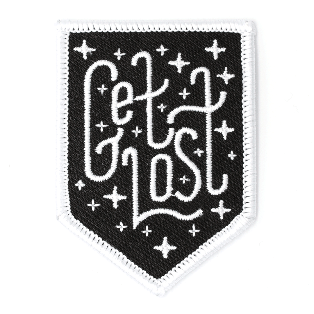 Get Lost Embroidered Iron-On Patch