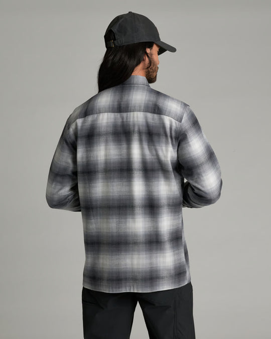 KUHL Dillingr Flannel LS in Wind Gust, back