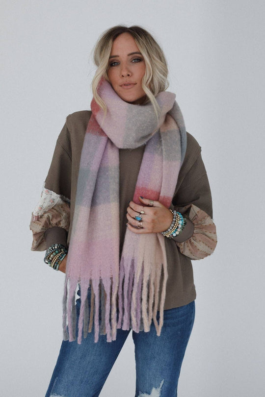 Everest Cozy Plaid Scarf