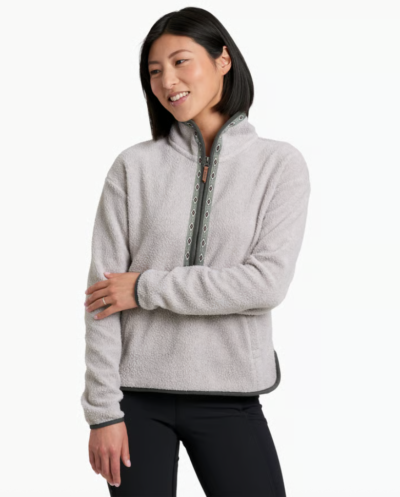 KUHL Hygge 1/2 Zip in Natural, front