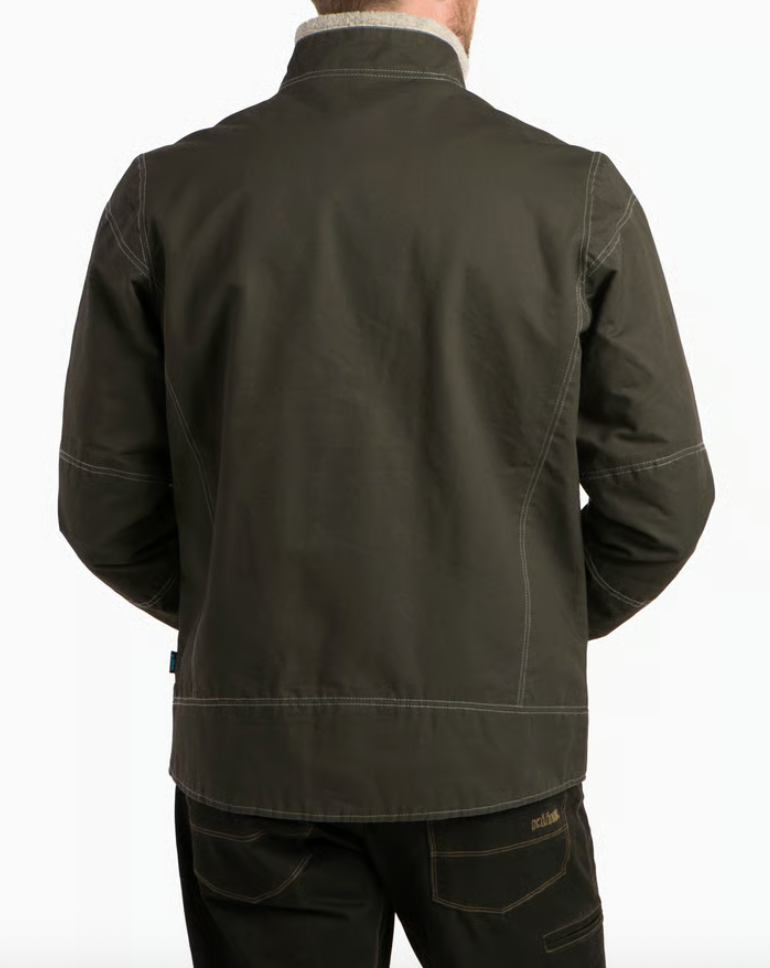 KUHL Burr Jacket Lined in Gun Metal, back