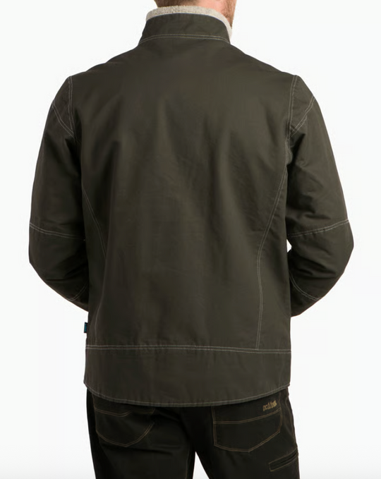 KUHL Burr Jacket Lined in Gun Metal, back