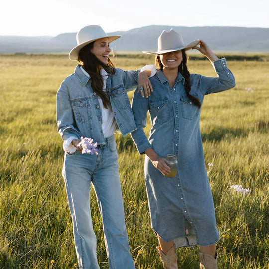 Annie Pearl Snap Shirtdress