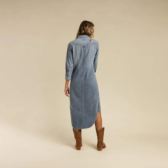 Annie Pearl Snap Shirtdress