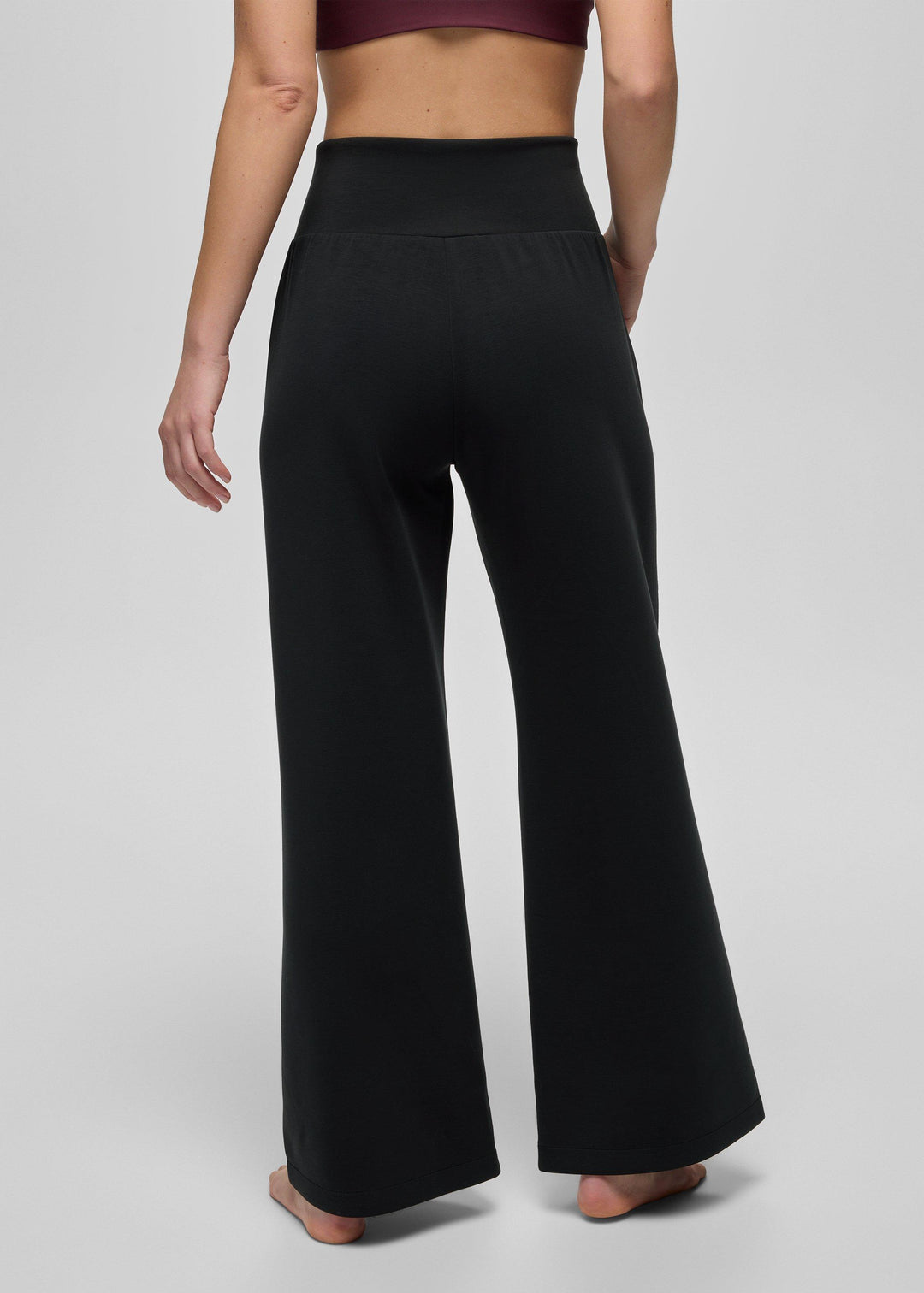 prAna Shea Soft Hot Spell Wide Leg in Black, back