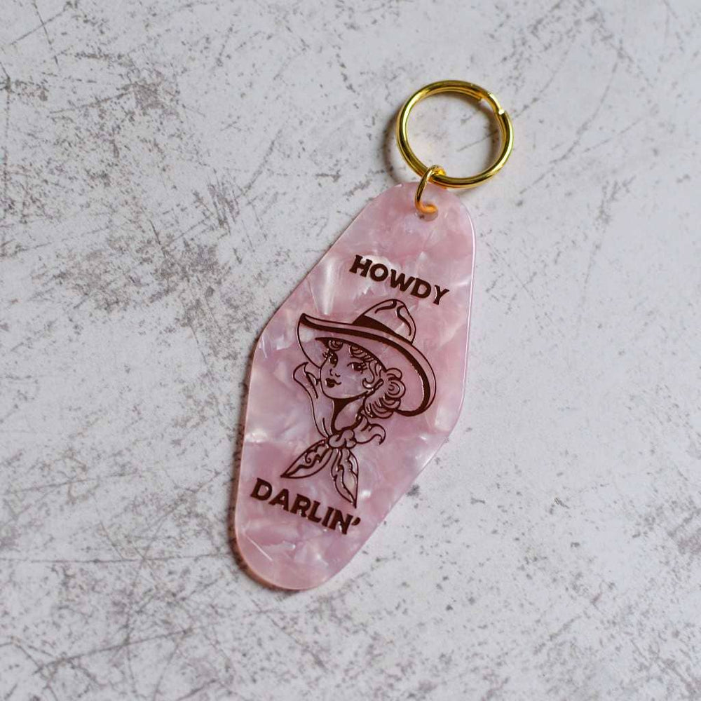 Howdy Darlin' Motel Keychain