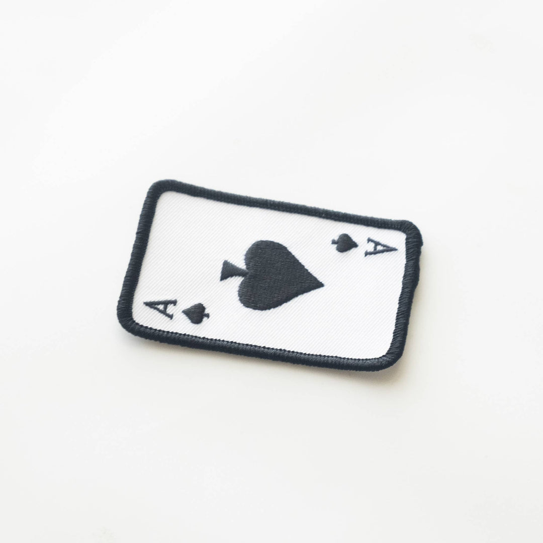 Union Made - Ace of Spades Embroidered Iron on Patch