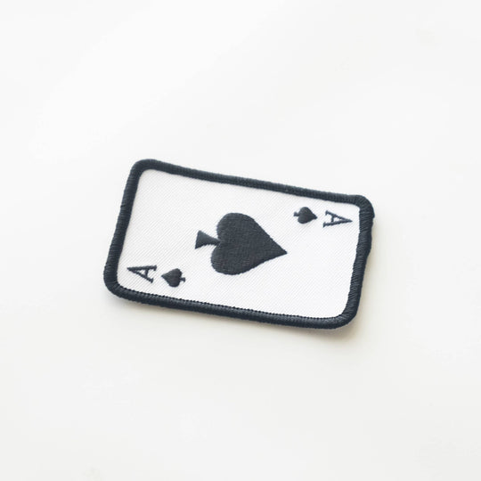 Union Made - Ace of Spades Embroidered Iron on Patch