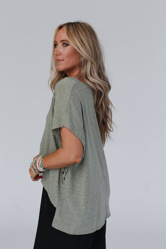 Camden Lace V Neck Top