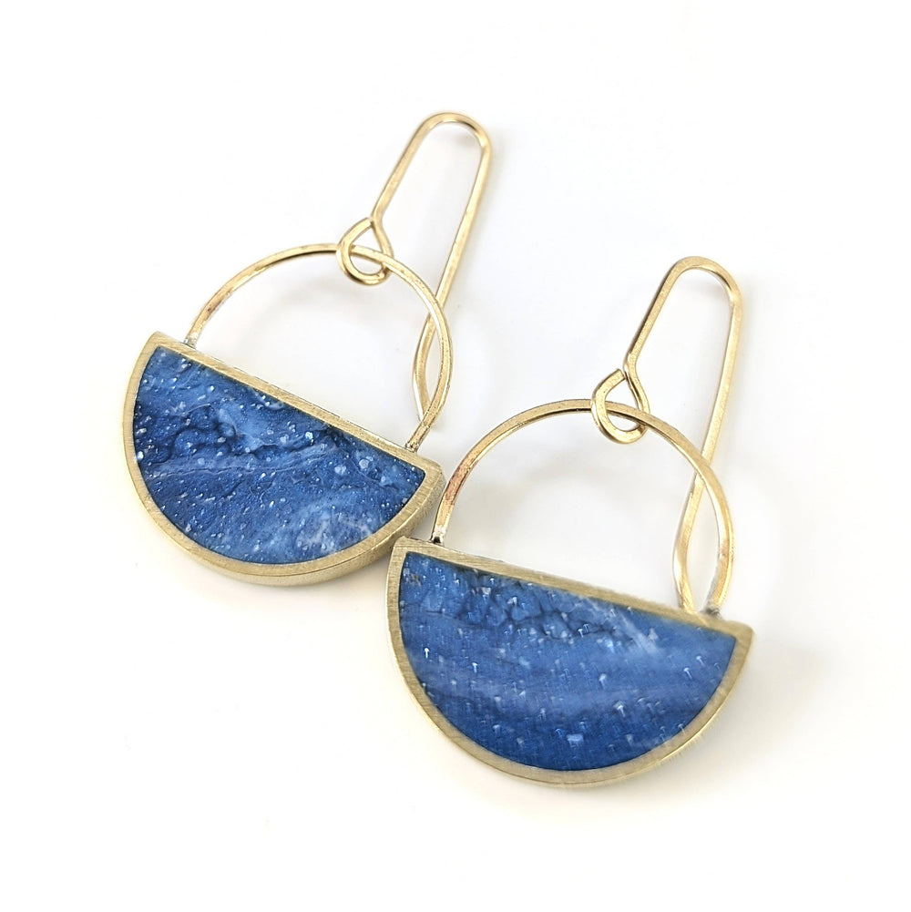 Half Moon Resin Earrings