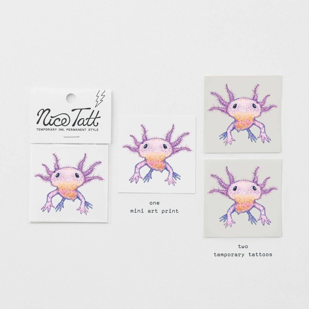 Axolotl - Temporary Tattoo