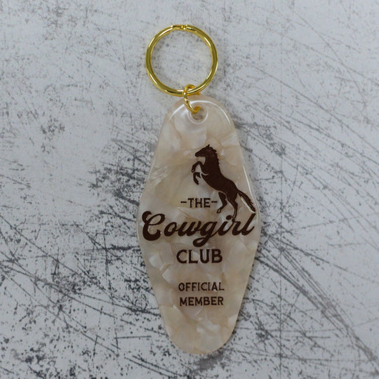 The Cowgirl Club Motel Keychain