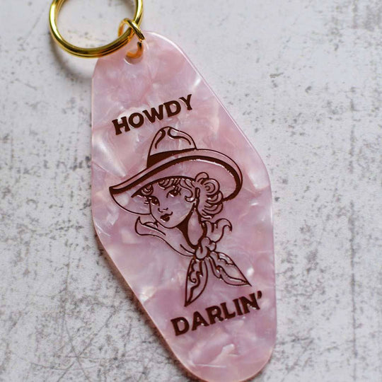 Howdy Darlin' Motel Keychain