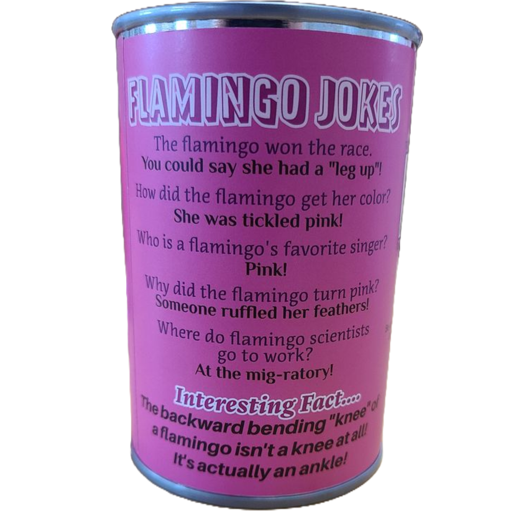 Rosy the Canned Flamingo w/Jokes