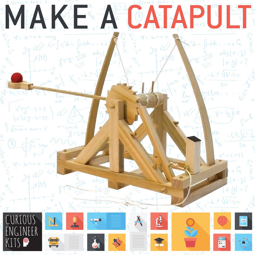 Catapult Kit-Wooden Engineering Model Building Kit