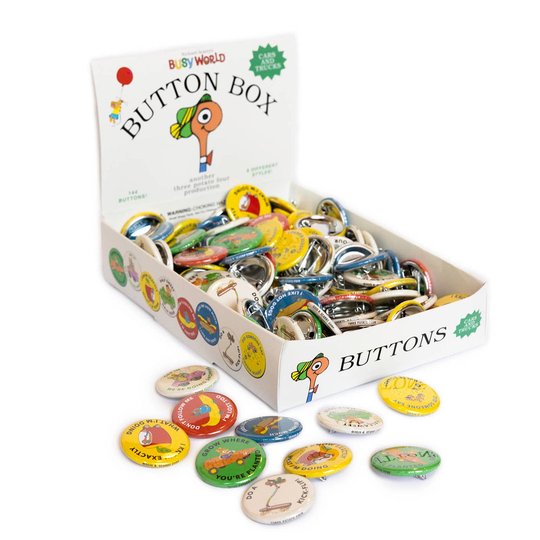 3P4 x Richard Scarry® - Button Box (Cars and Trucks) - Davidson Provision Co.