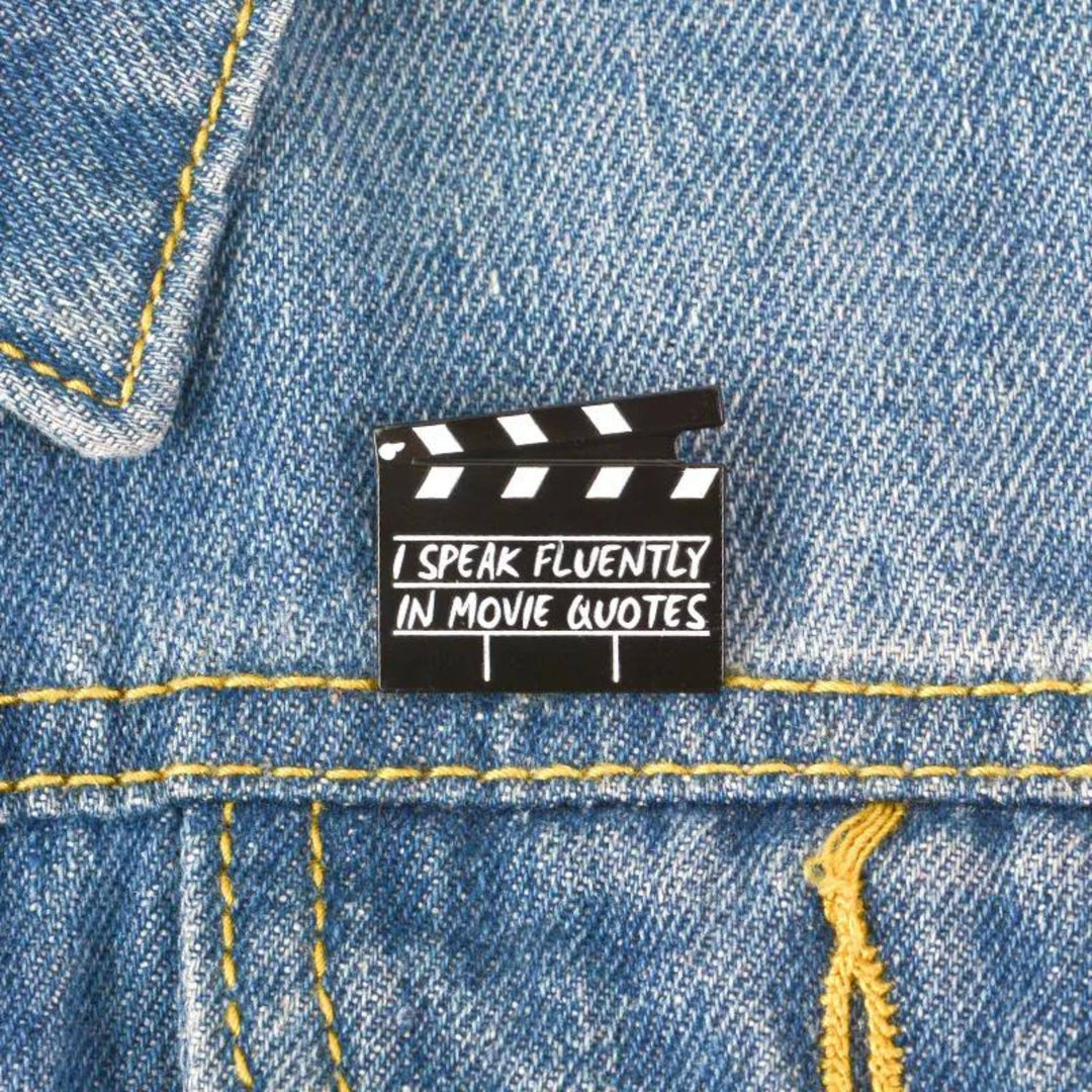 Movie Quote Lapel Pin: Perfect for Film Buffs &amp; Collectors