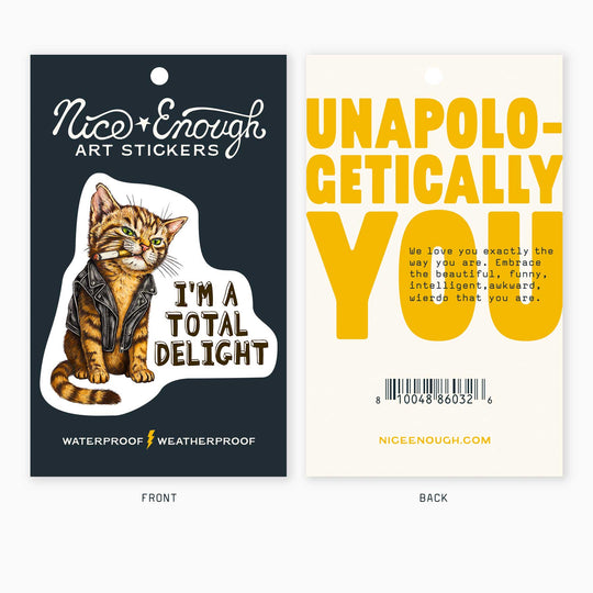 Delight - 3" Art Sticker