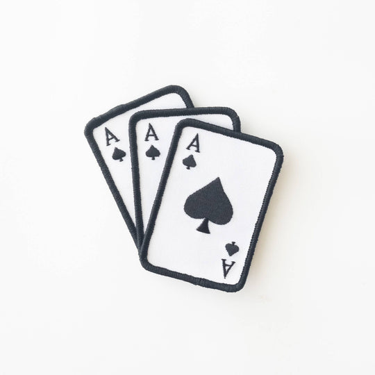 Union Made - Ace of Spades Embroidered Iron on Patch