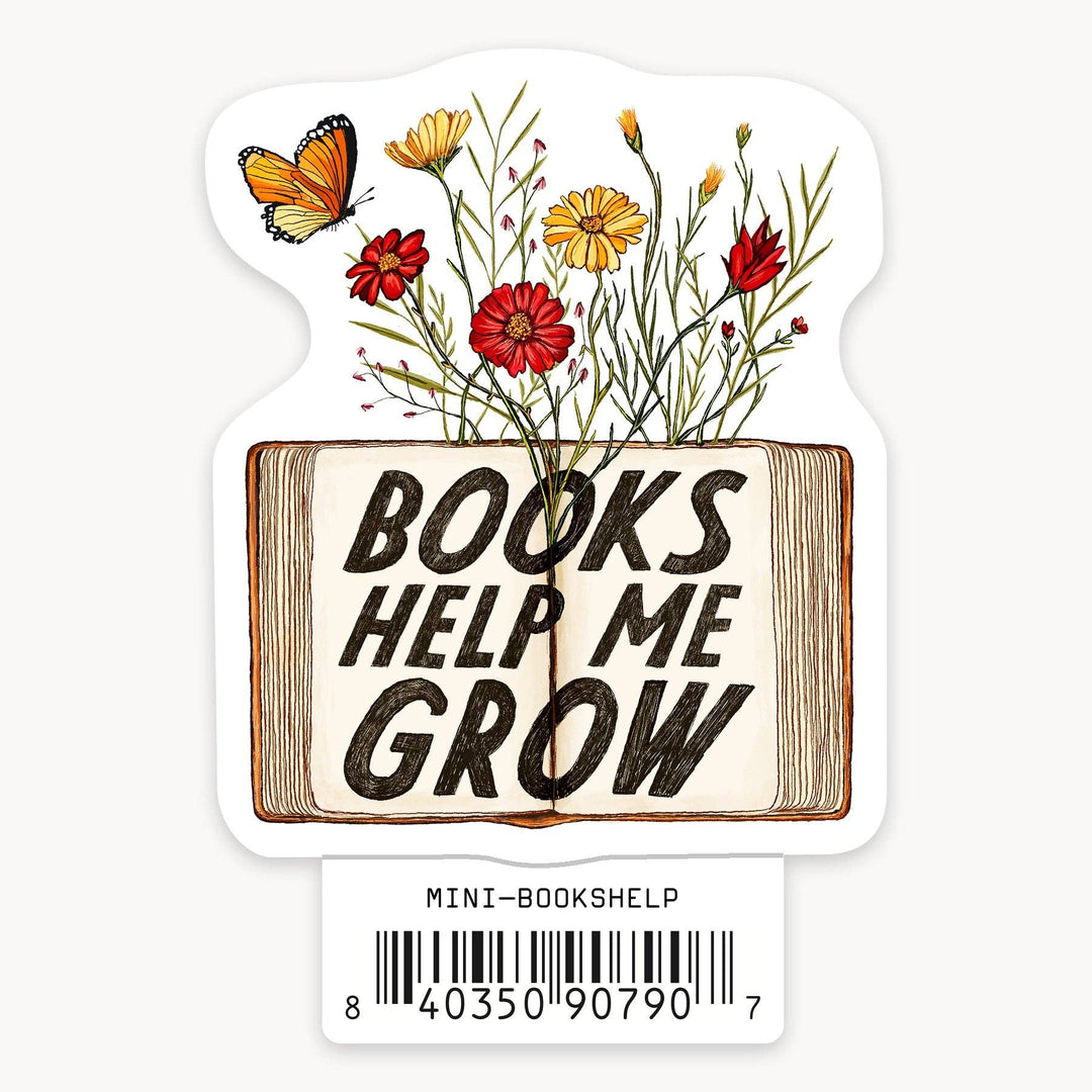 Books Help Me Grow - Mini Sticker
