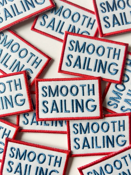Smooth Sailing Embroidered Iron-On Patch